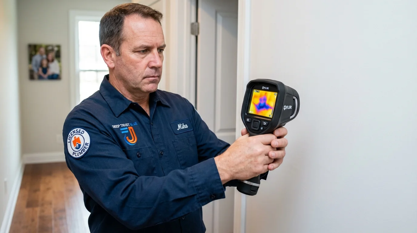 Thermal imaging leak detection by Johns Plumbing LLC in Woodbridge